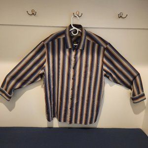 Tommy Bahama Silk Long Sleeve Dress Shirt Camp Shirt - XXL #11